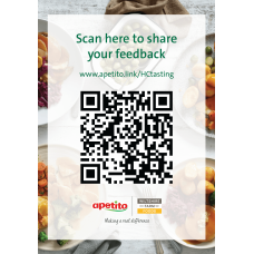 Healthcare A5 Stand - Tasting Feedback Form