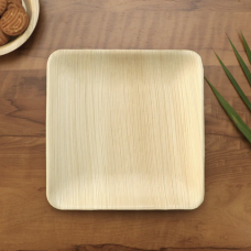 Eco Leaf Square Plates 10' (pack of 25)