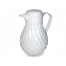 White Insulated soup Jug